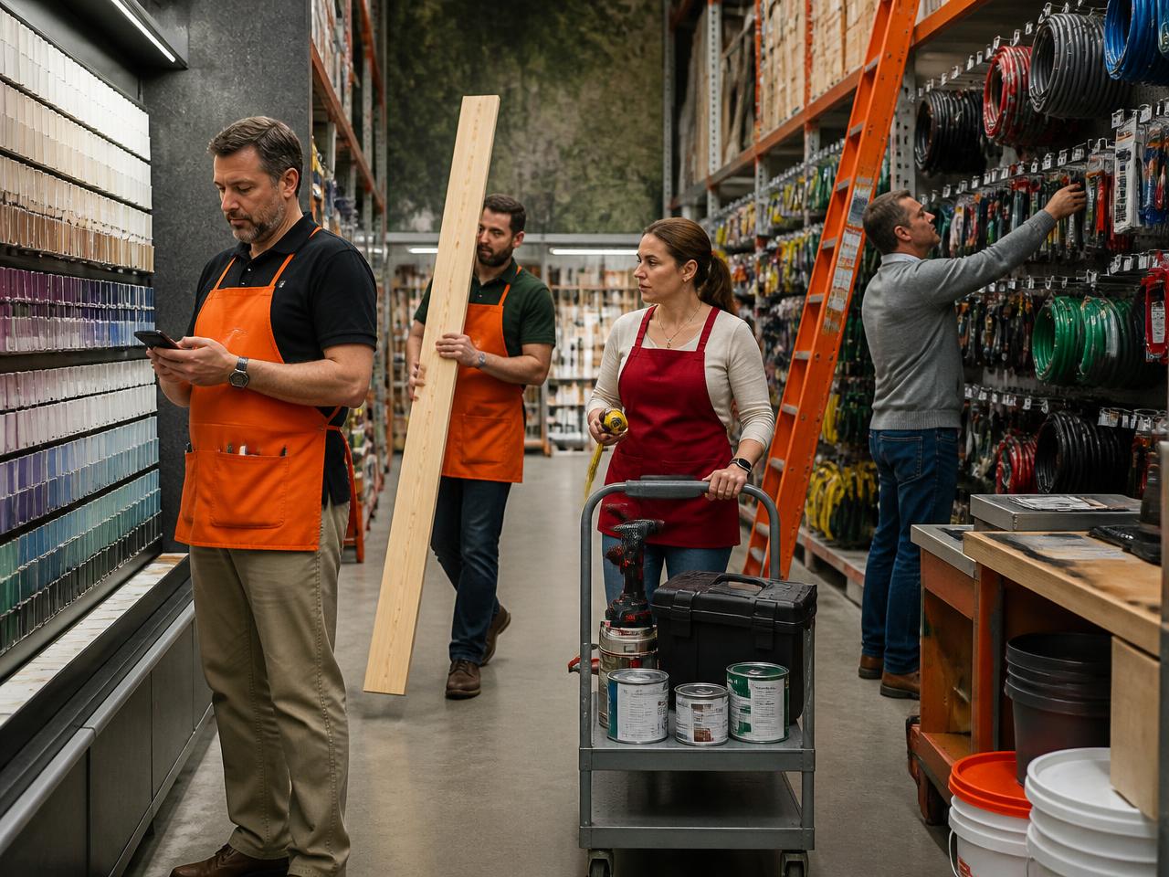 CELPIP Speaking Task 3 scene: a hardware store
