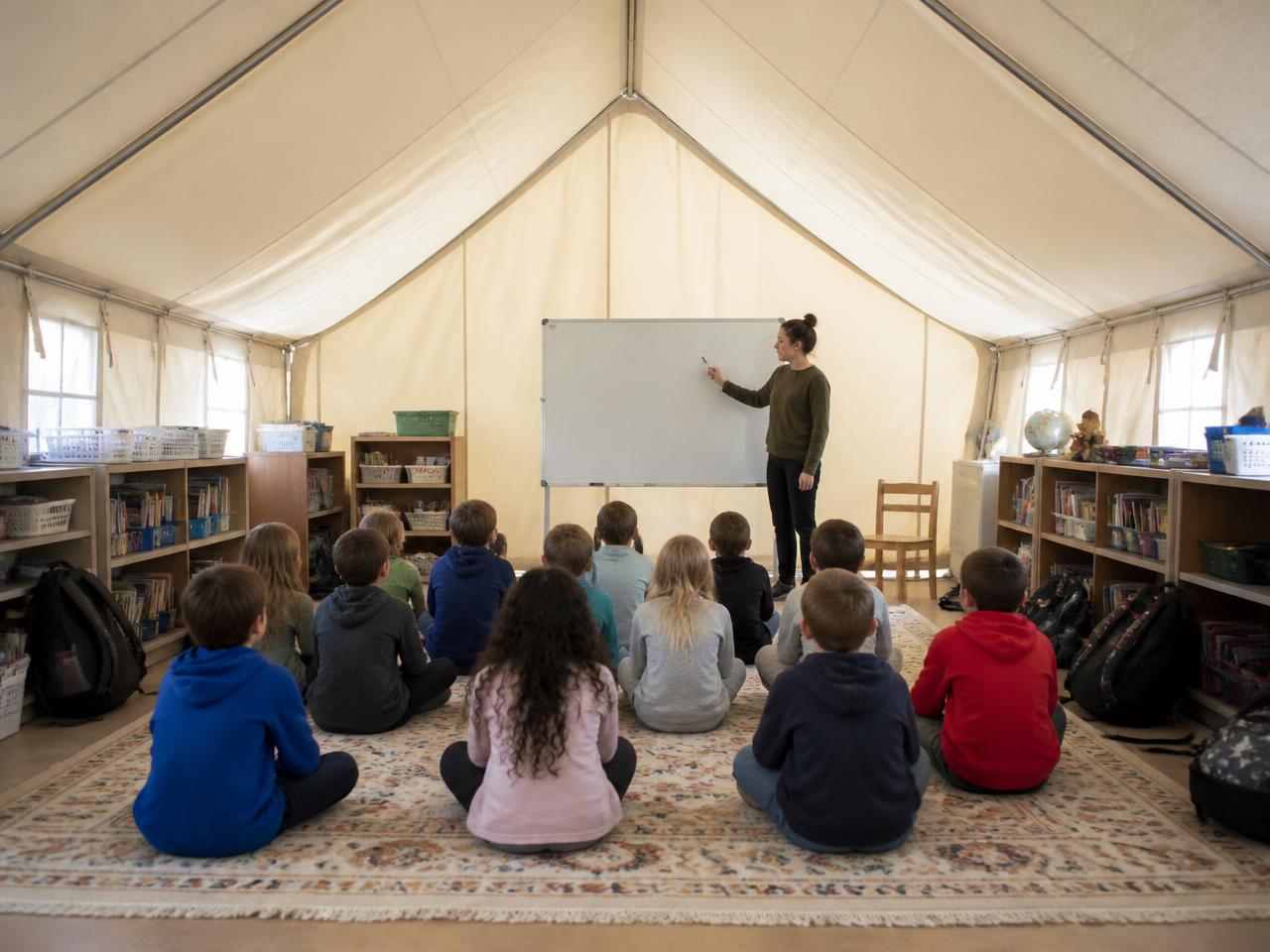 CELPIP Speaking Task 8 scene: an elementary classroom